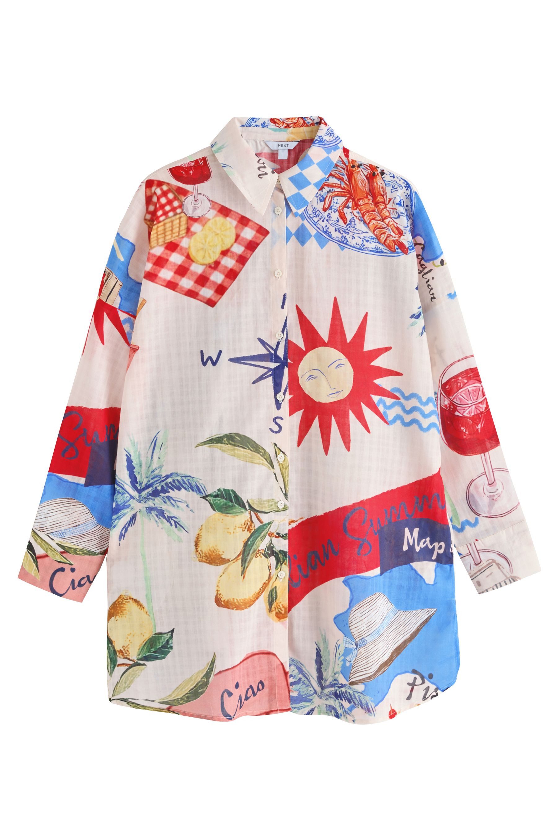 Next Strandshirt Strandkleid aus 100 % Baumwolle (1-tlg)