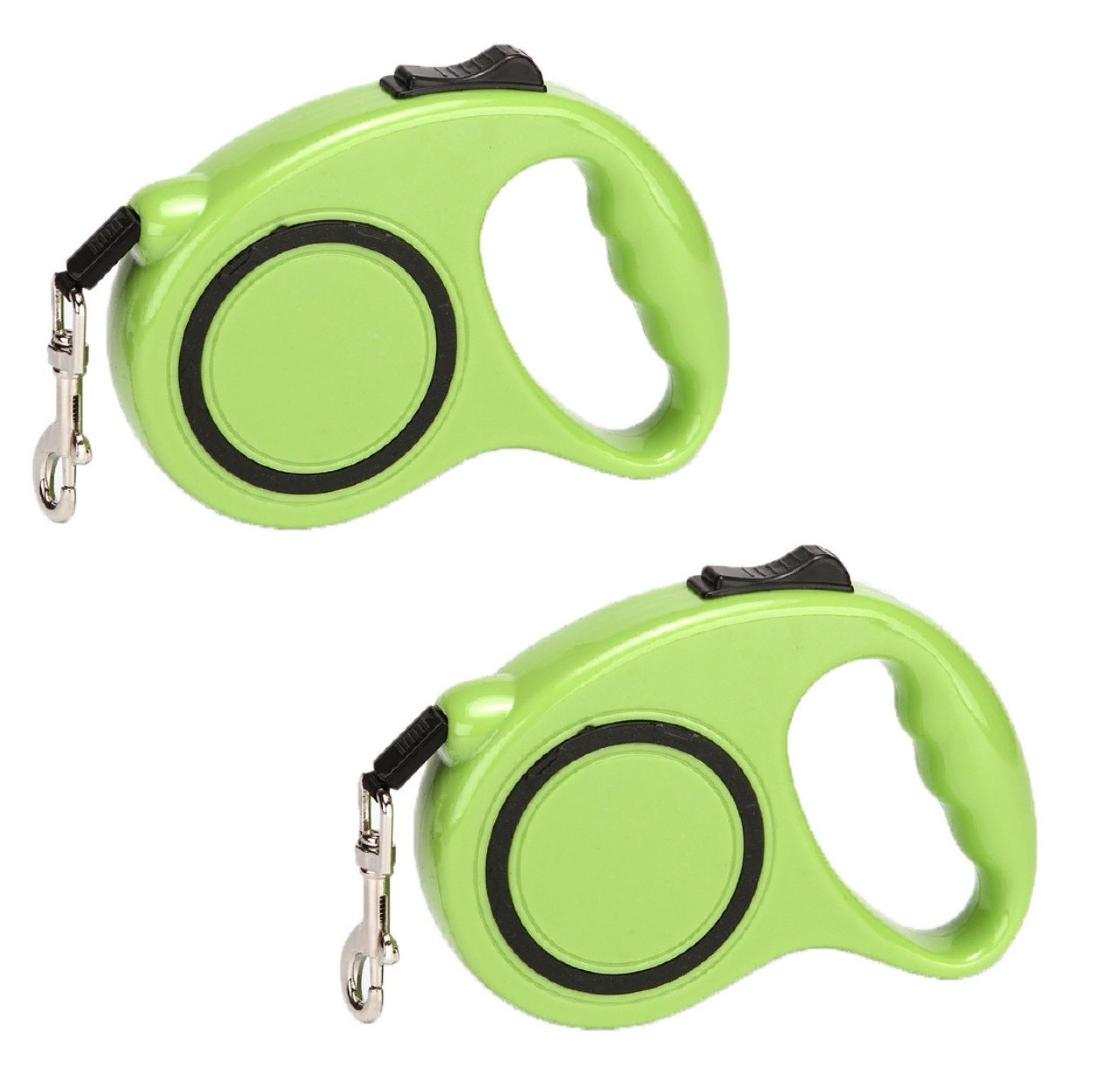Hundeleine 2er Set Hundeleine Automatik - 5m Laufleine - einziehbare Leine für