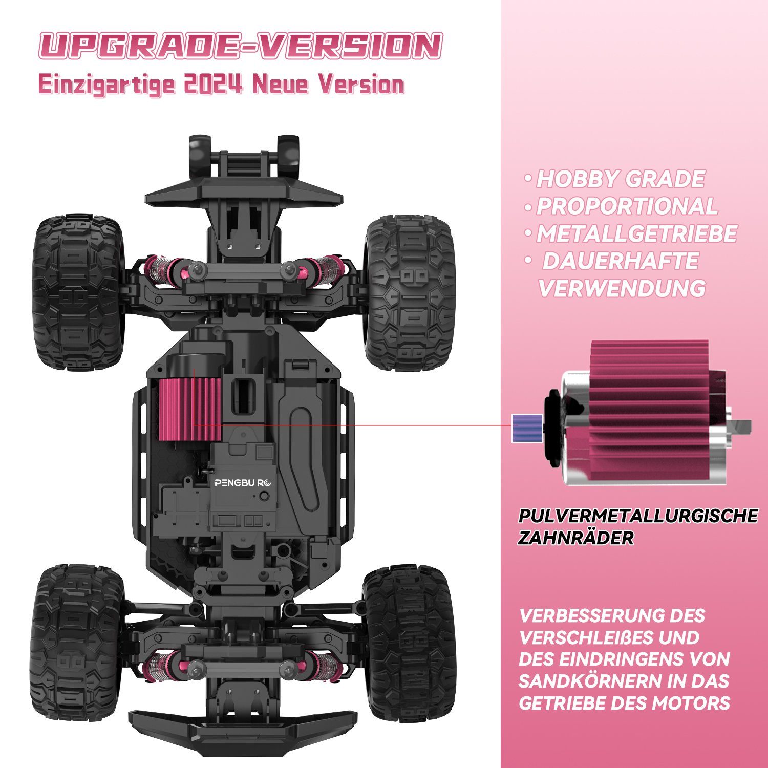 OBEST RC Kletterauto - Ferngesteuertes Wandkletterfahrzeug Für Kinder Mit 360° Rotation