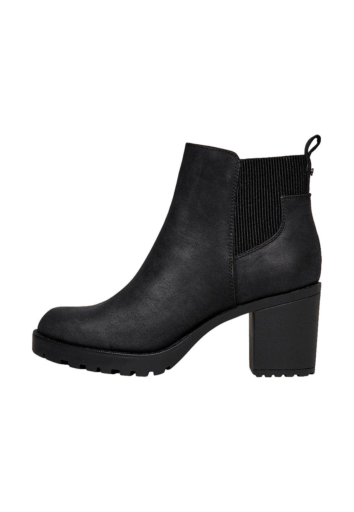 Only »Chelsea Boots mit Absatz Ankle Stiefeletten Bootie Schuhe ONLBARBARA«  Stiefel 4298 in Schwarz online kaufen | OTTO