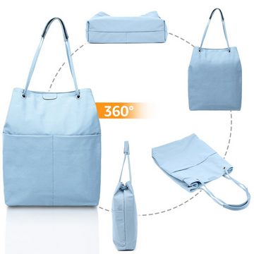 NULSTA Beuteltasche Handtasche (Umhängetasche für Damen, Shopper Tasche Damen, mit Griff), für Schule, den täglichen Einkauf, Arbeit und Reisen geeignet