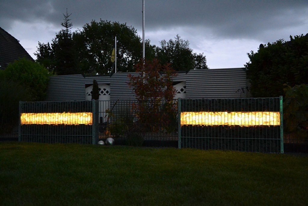m. LED 123cm XENON Gabionen T8, Xenon Röhre Röhr LED LED Außen-Wandleuchte Kunststoff-Röhre Gelb,
