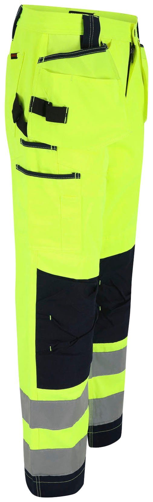 Herock Arbeitshose Styx Warnschutz sehr viele angenehm Hose Nageltaschen, 2 feste Taschen, Wasserabweisend, gelb
