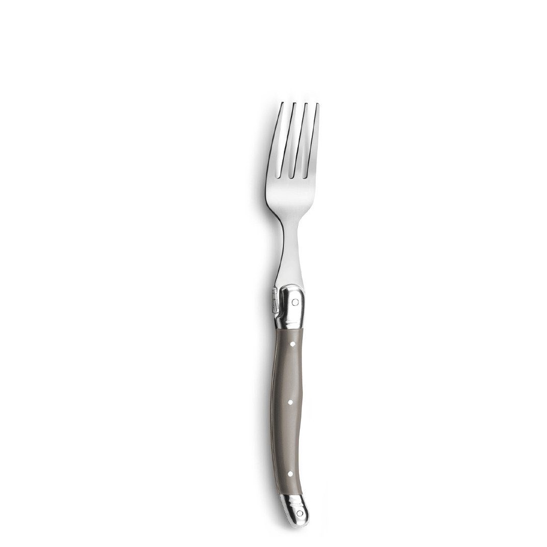 Lou Laguiole Besteck-Set TRADITION (24-tlg), 6 Personen, Edelstahl Rostfrei 18/0, spülmaschinenfest, mit taupe, hochglanzpoliert – Bild 5 von 5