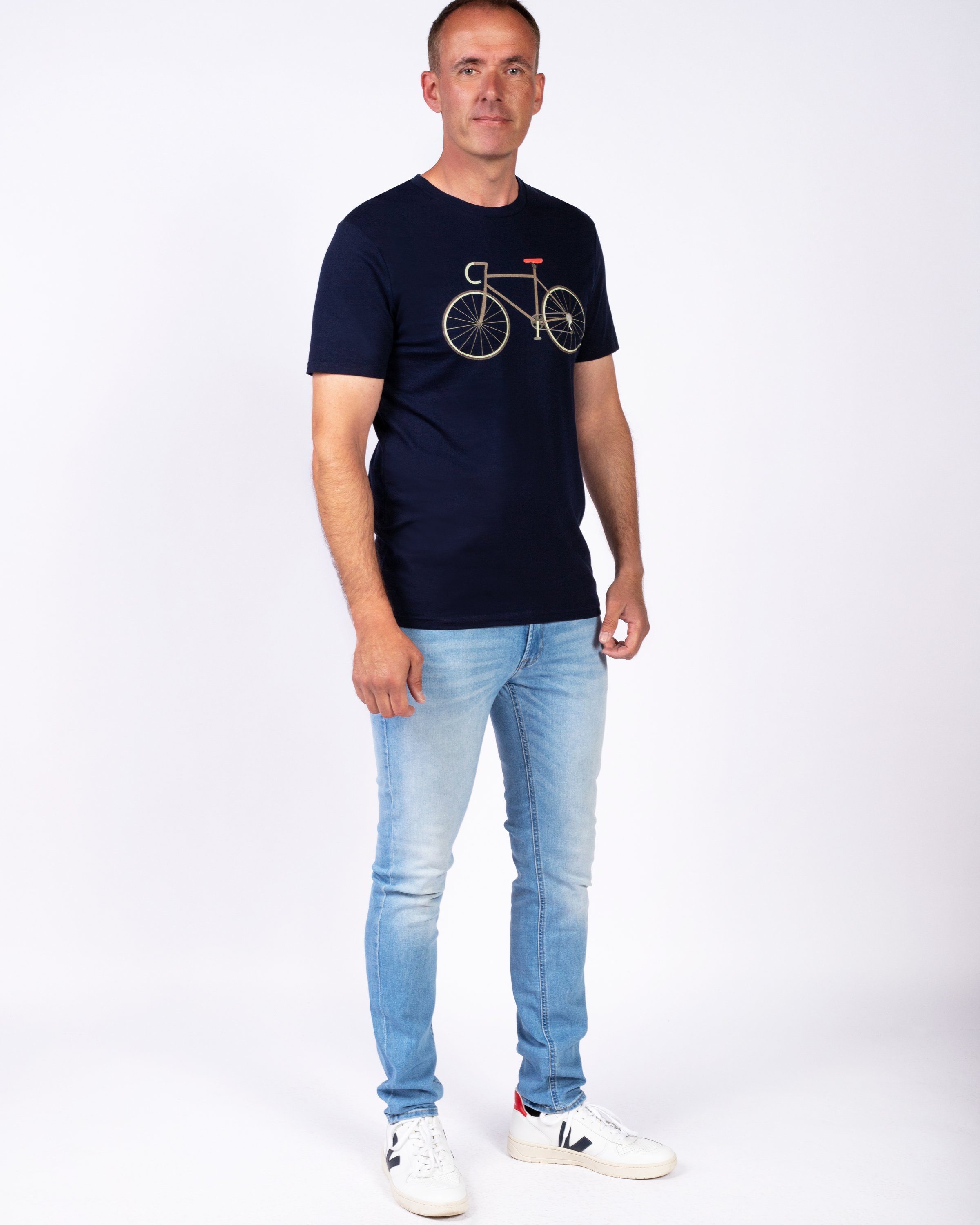 Apparel dunkelblau Print-Shirt (1-tlg) wat? Fahrrad