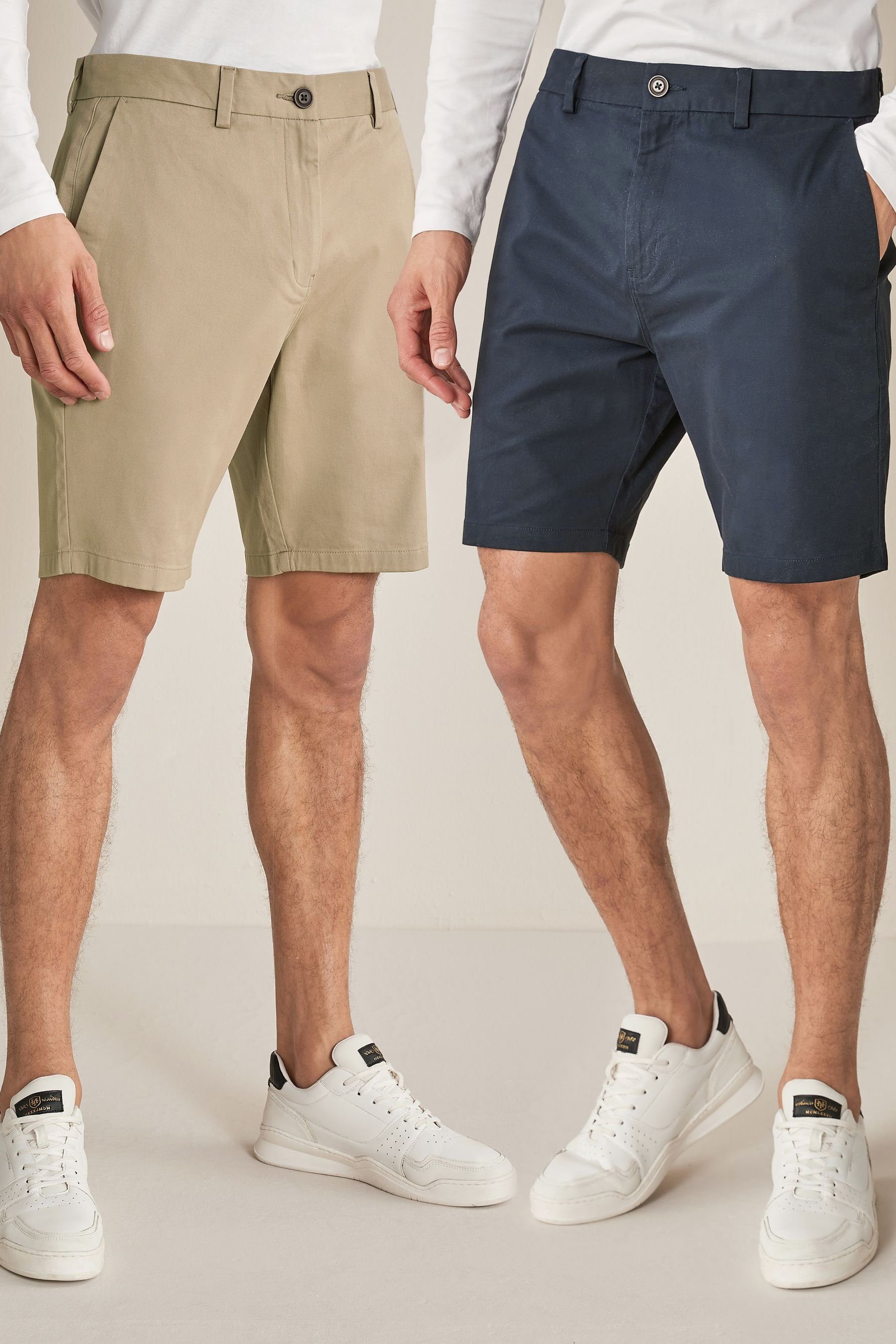 Navy/Stone Chinoshorts Next (2-tlg) 2 Pack