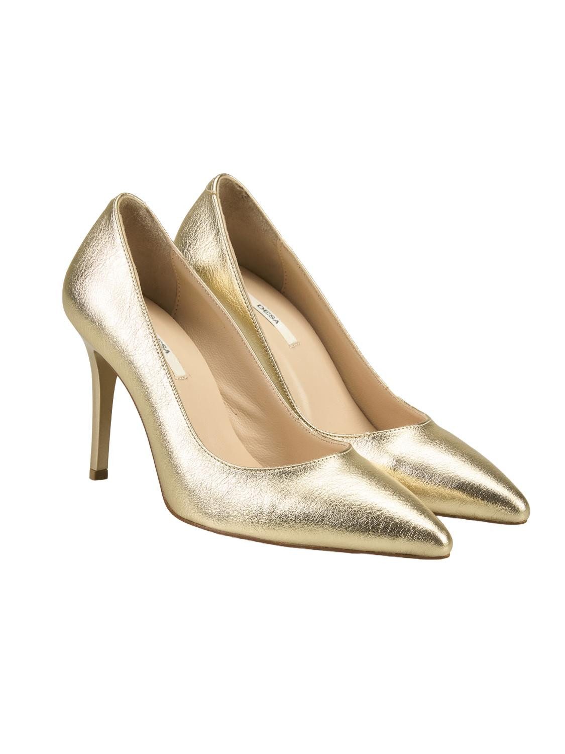 Desa Desa Damen-Pumps aus Kunstleder im klassischen Stiletto-Stiletto-Look, Pumps