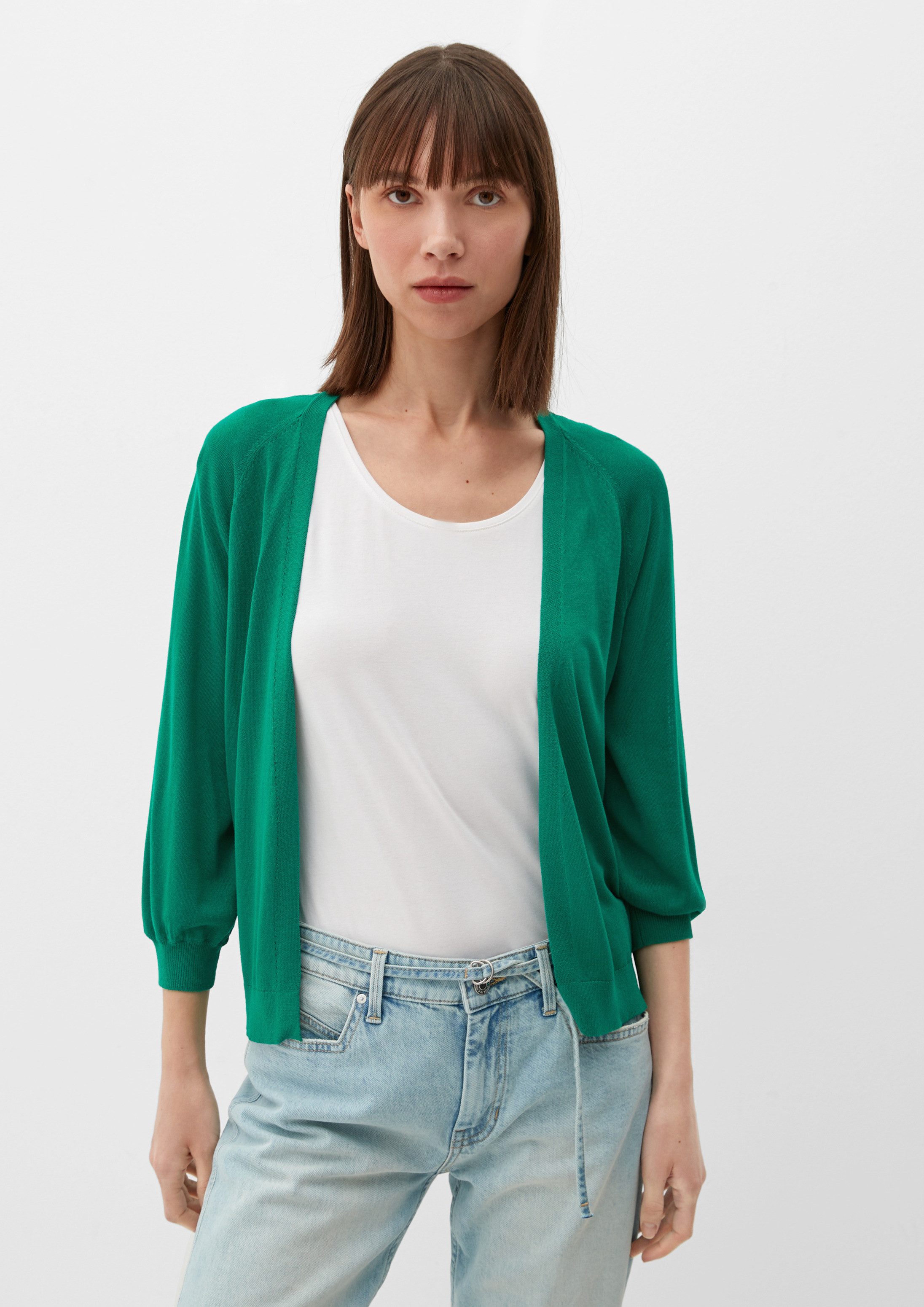 s.Oliver Cardigan Strickjacke Strickjacke aus Viskose