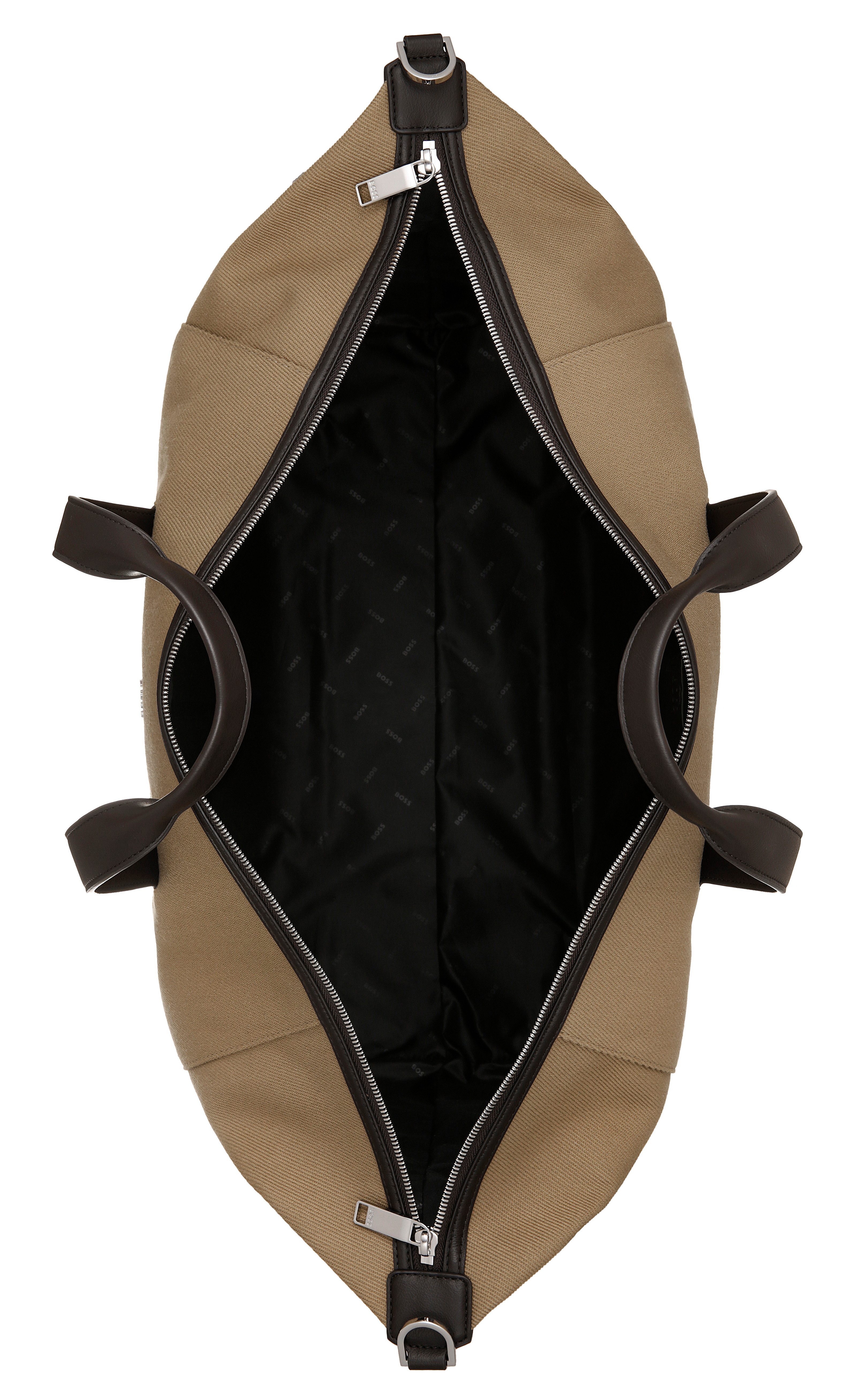 BOSS Weekender Dakkar_Holdall, Unisex Reisetasche, Urlaubstasche mit Kontrastbesatz