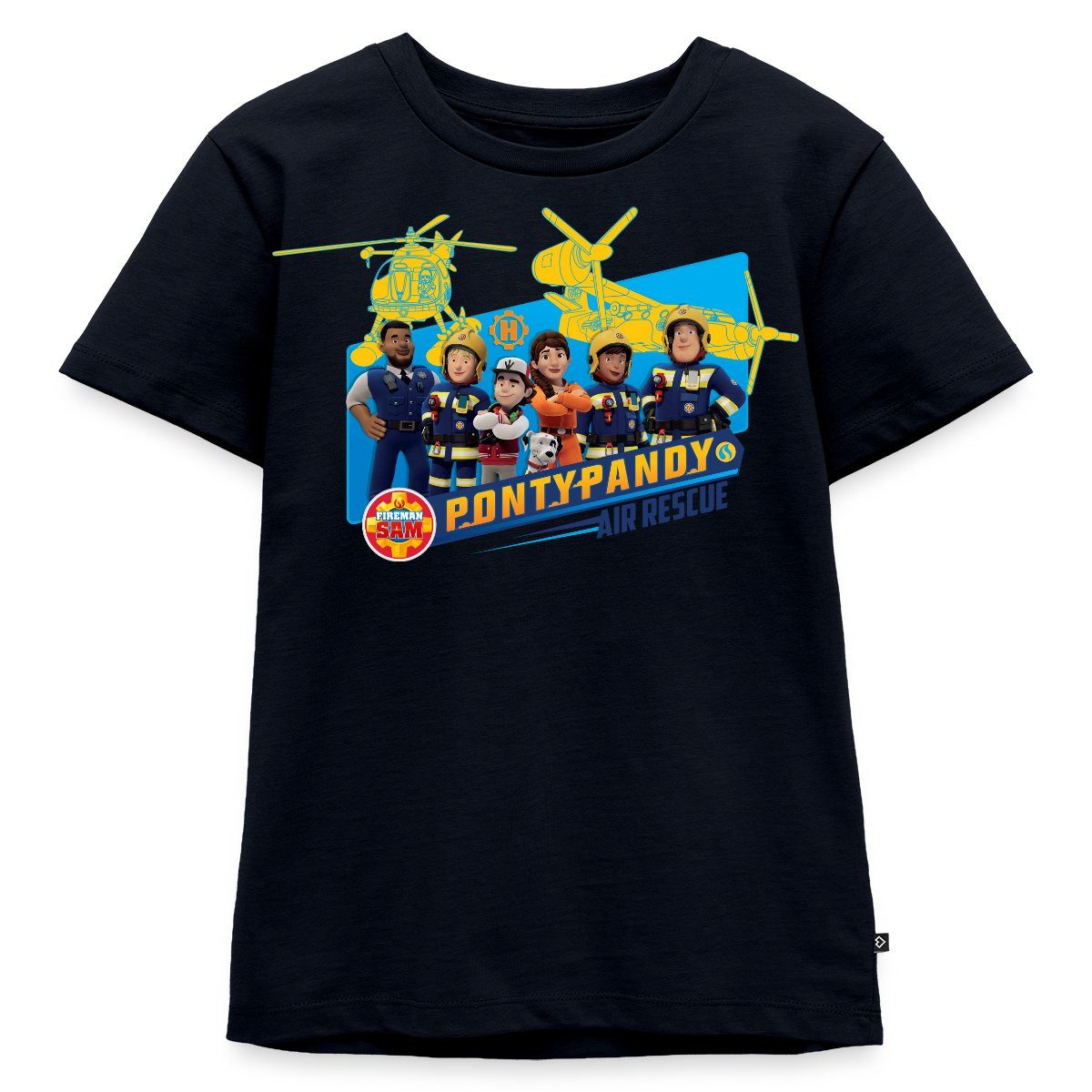 T-Shirt Feuerwehrmann Sam™ Pontypandy Air Rescue Kinder Premium T-Shirt