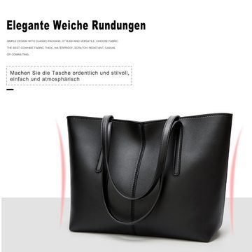QTIYE Shopper Shopper Damen-Umhängetasche Große Leichte Frauen Handtasche Taschen