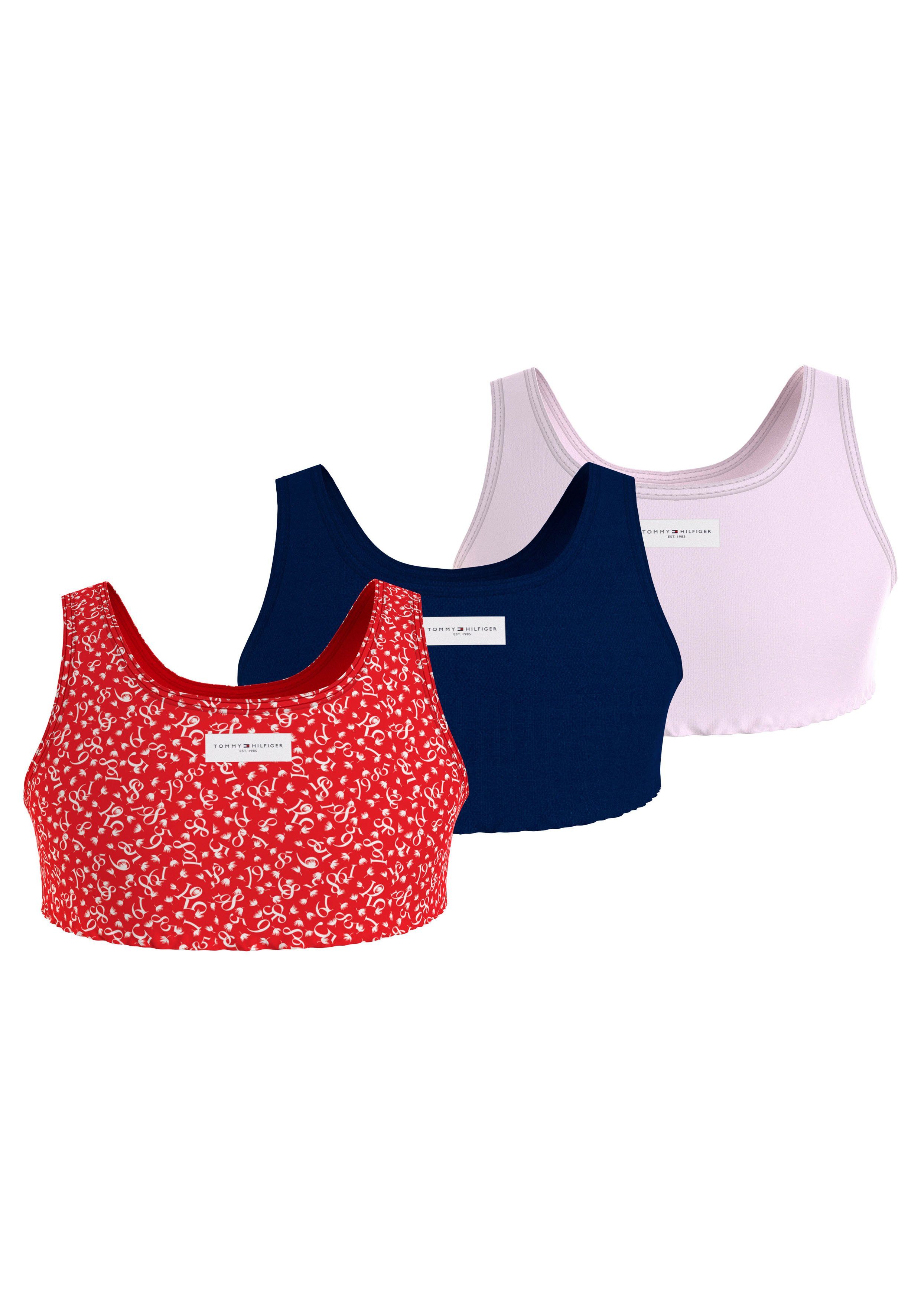 Tommy Hilfiger BRALETTE leichter mit Saum am Wellenkante 3P Underwear Bustier 3er-Pack) (Packung