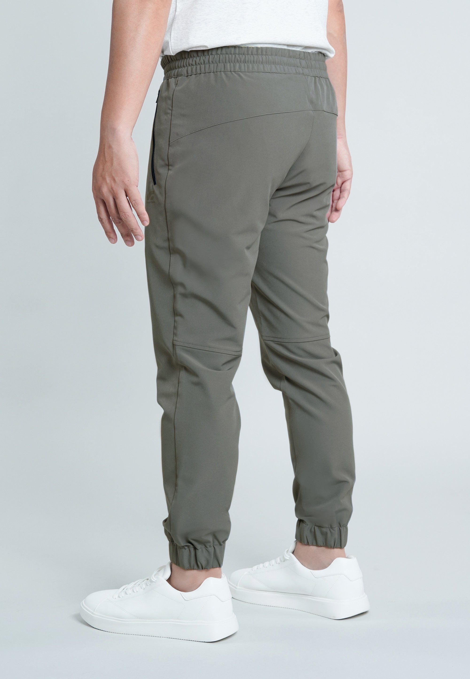 GIORDANO Sporthose G Motion grau mit bequemem 4-Wege-Stretch 3M Scotchgard