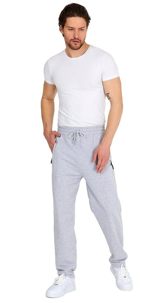 COMEOR Jogginghose Trainingshose Sporthose Herren Baumwollmischung (1-tlg) mit Reißverschluss