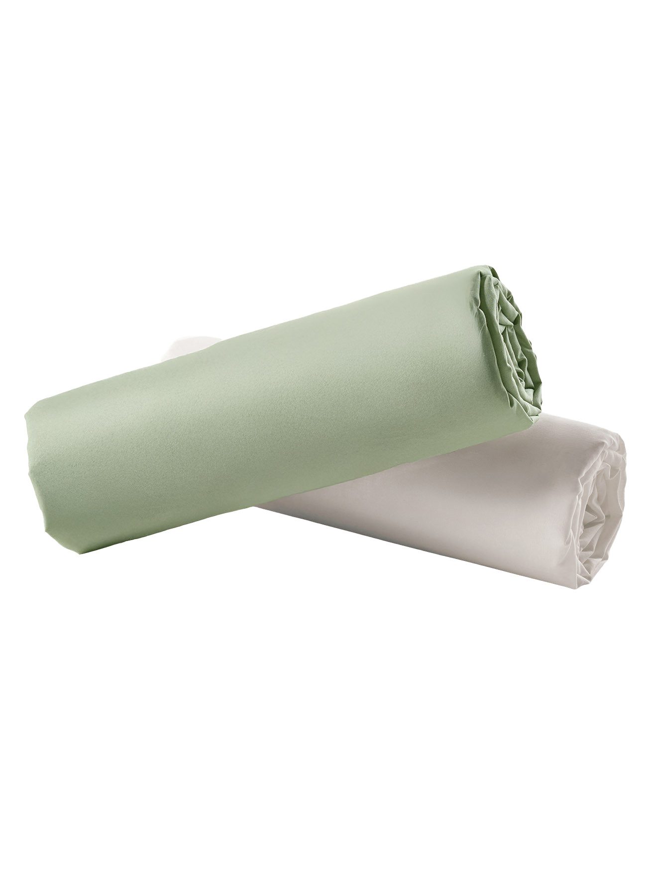 vertbaudet Spannbettlaken 2er-Pack Spannbettlaken Kinder, Recycelte Baumwolle, 2er-Pack