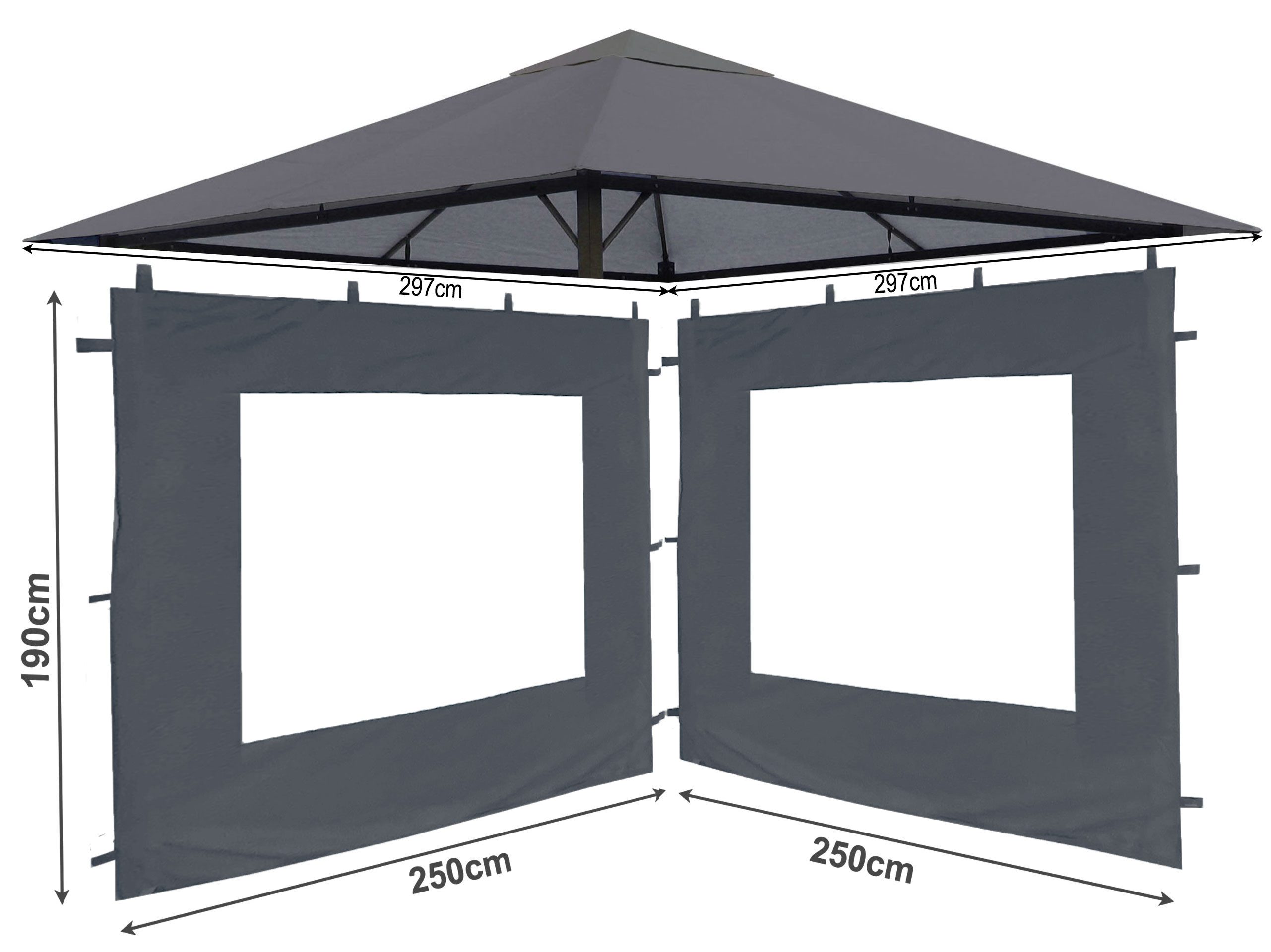 Quick Star Pavillon-Ersatzdach Ersatzdach und 2 günstig online kaufen