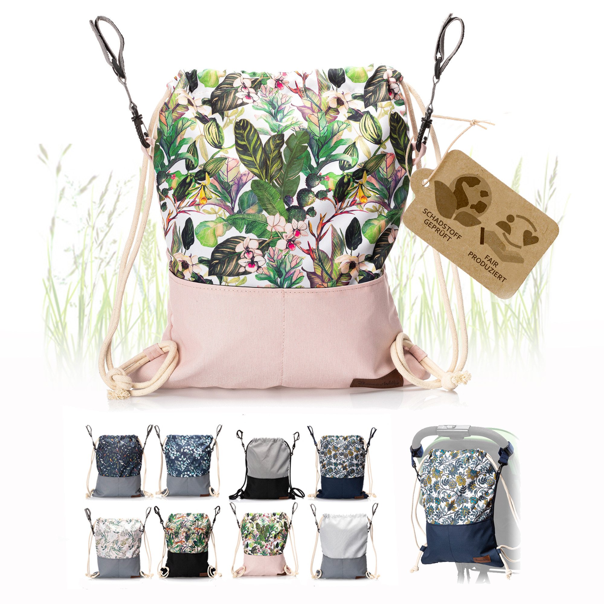 BambiniWelt by Rafael K. Wickeltasche Wickeltasche BEUTEL für Kinderwagen Buggy Babytasche