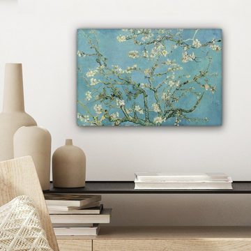 OneMillionCanvasses® Gemälde Van Gogh - Mandelblüte - Alte Meister - Kunst - Vintage, Van Gogh - Blüte (1 St), Wandbild Leinwandbilder, Aufhängefertig, Wanddeko, 30x20 cm