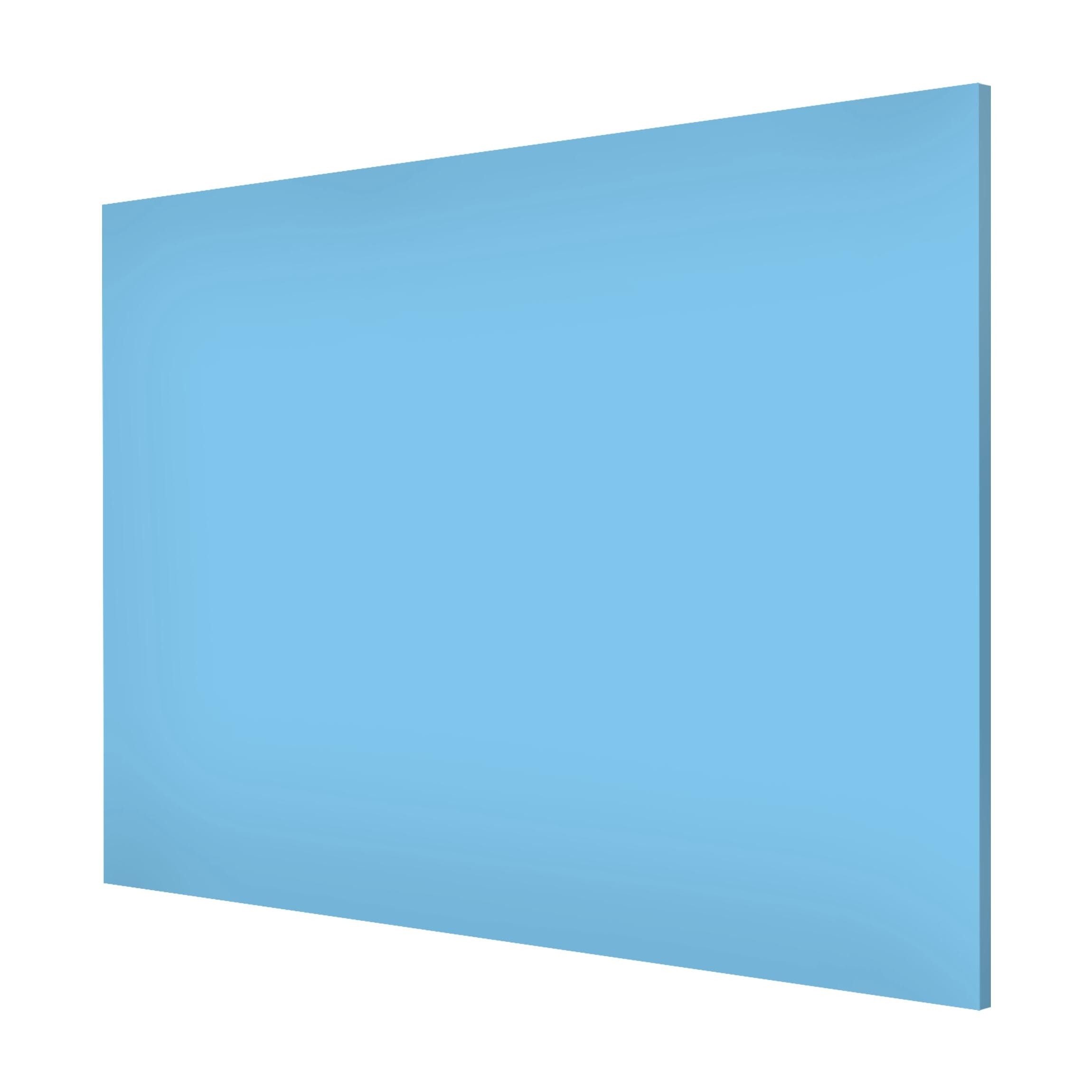 Bilderdepot24 Magnettafel Küche blau Colour Light Blue, (1-tlg., Magnetboard Pinnwand für die Wand - metallische Tafel für Magnete), Magnetwand groß mit Motiv Büro Memoboard magnetisch Hochformat