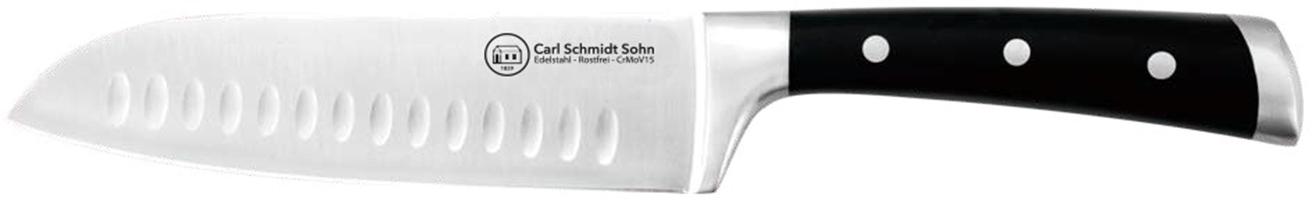 Carl Schmidt Sohn Santokumesser HERNE, 18 cm, Edelstahl rostfrei, mit ergonomischem Griff und Messerkropf