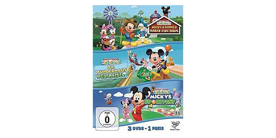 DVD Micky Maus Wunderhaus: Sportfest / Weltreise / Farm
