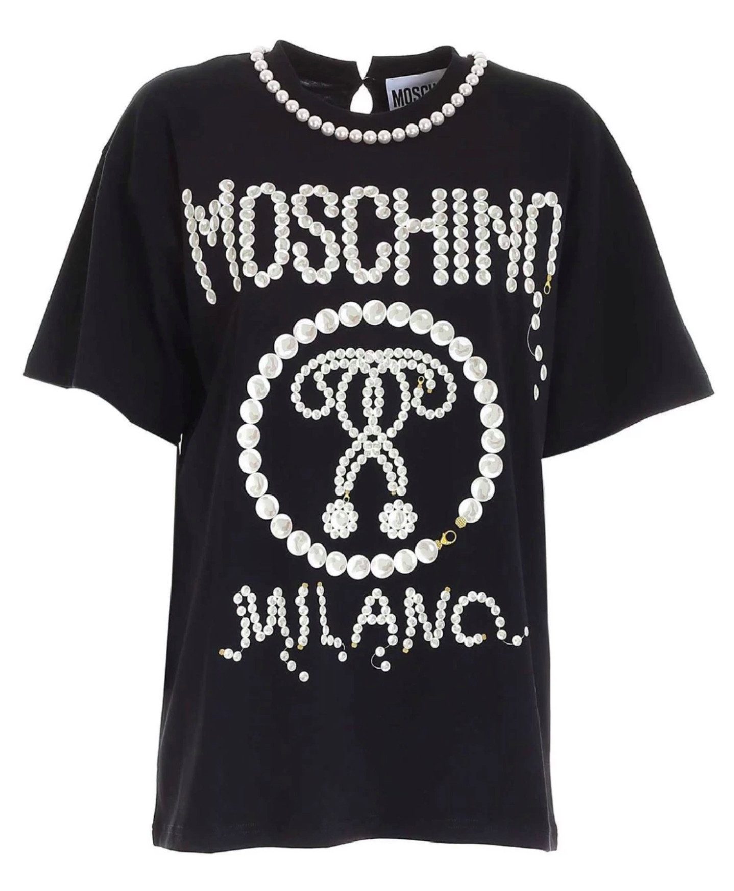 T-Shirt COUTURE Milano mit Faux Perlen Top