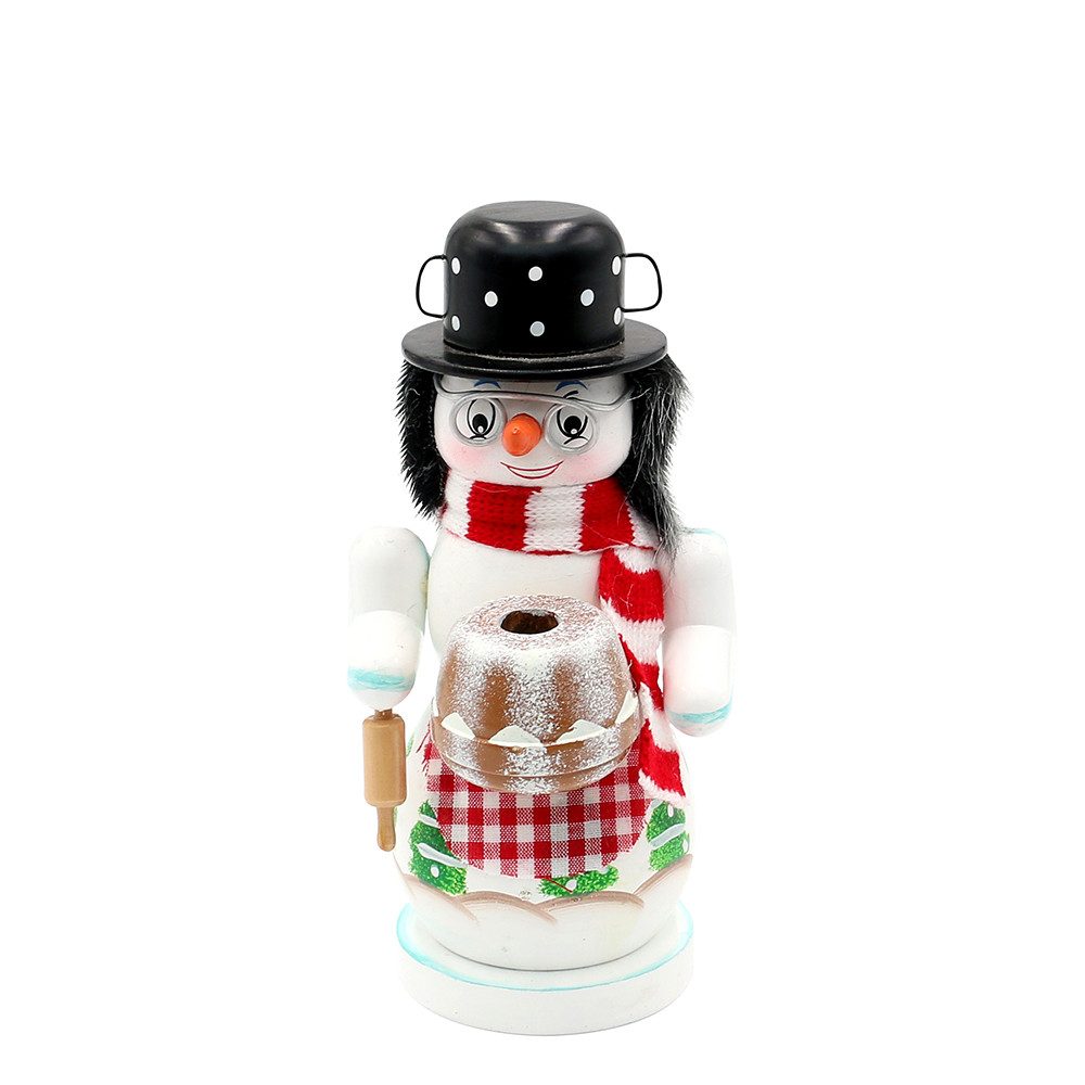 Dekohelden24 Räuchermännchen Räucher-Schneemänner in verschiedenen Varianten, (1 St), Detailreich bemalt, ideal für weihnachtliche Stimmung