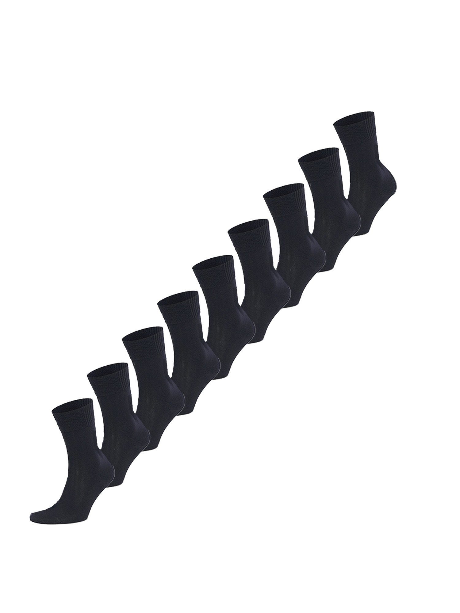 Die schwarz Socken Bambus Basicsocken Nur uni günstig (9-Paar)