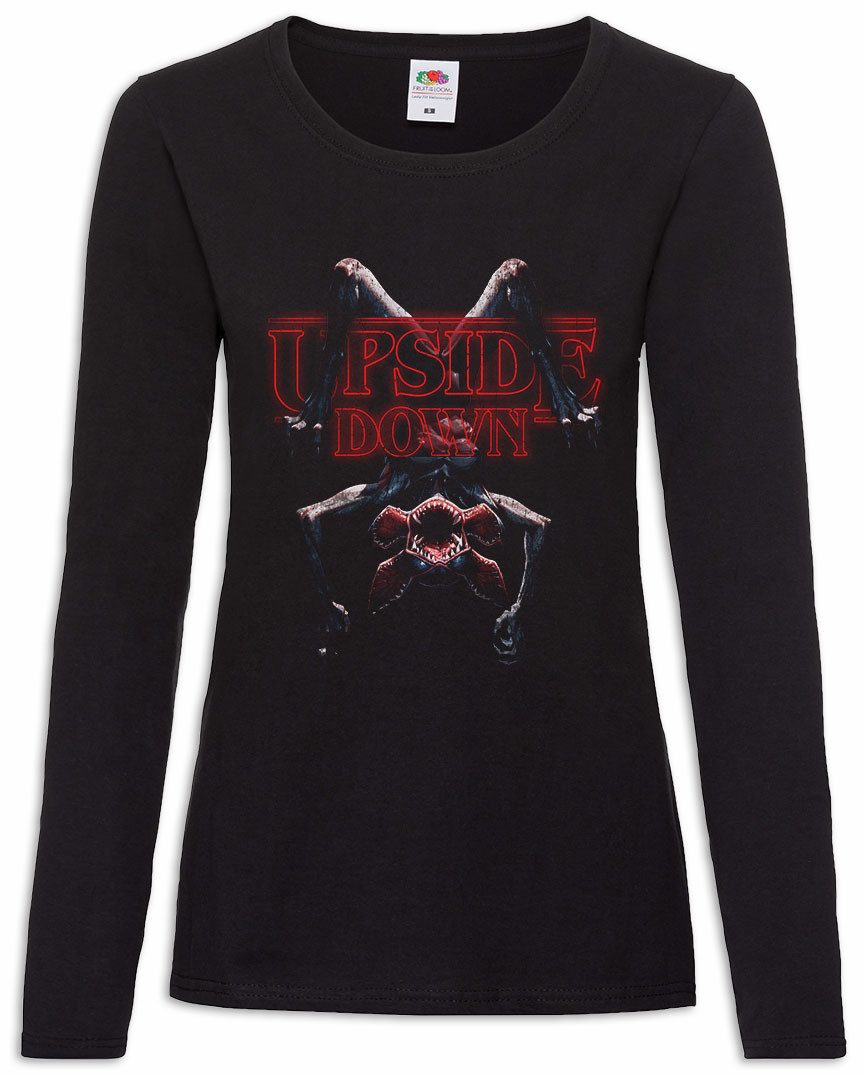Langarmshirt Demo Down Damen Langarmshirt Horror Things Eleven 80s Eighties