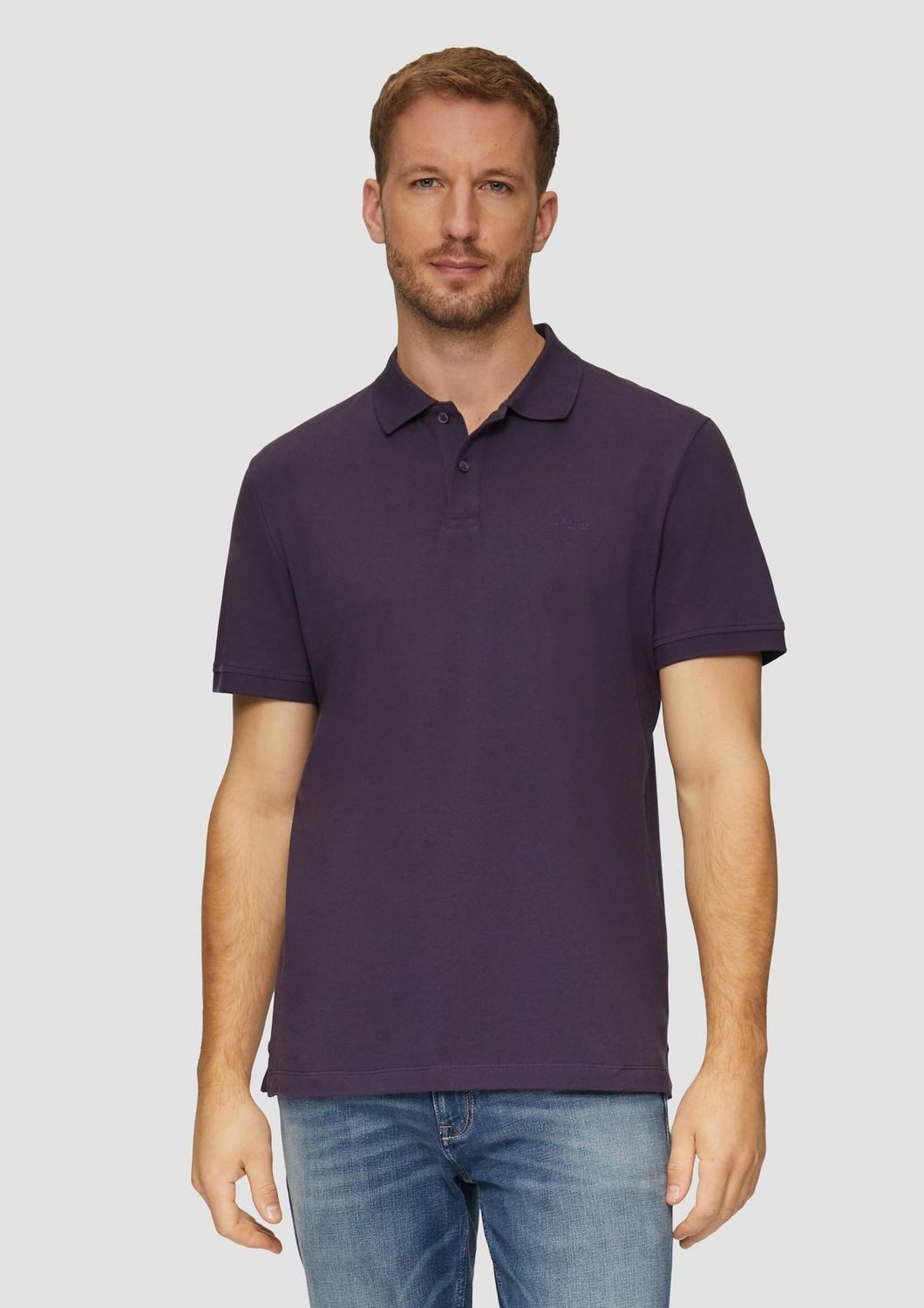 s.Oliver Poloshirt Poloshirt kurzarm, Piqué, Kragen, Knöpfe