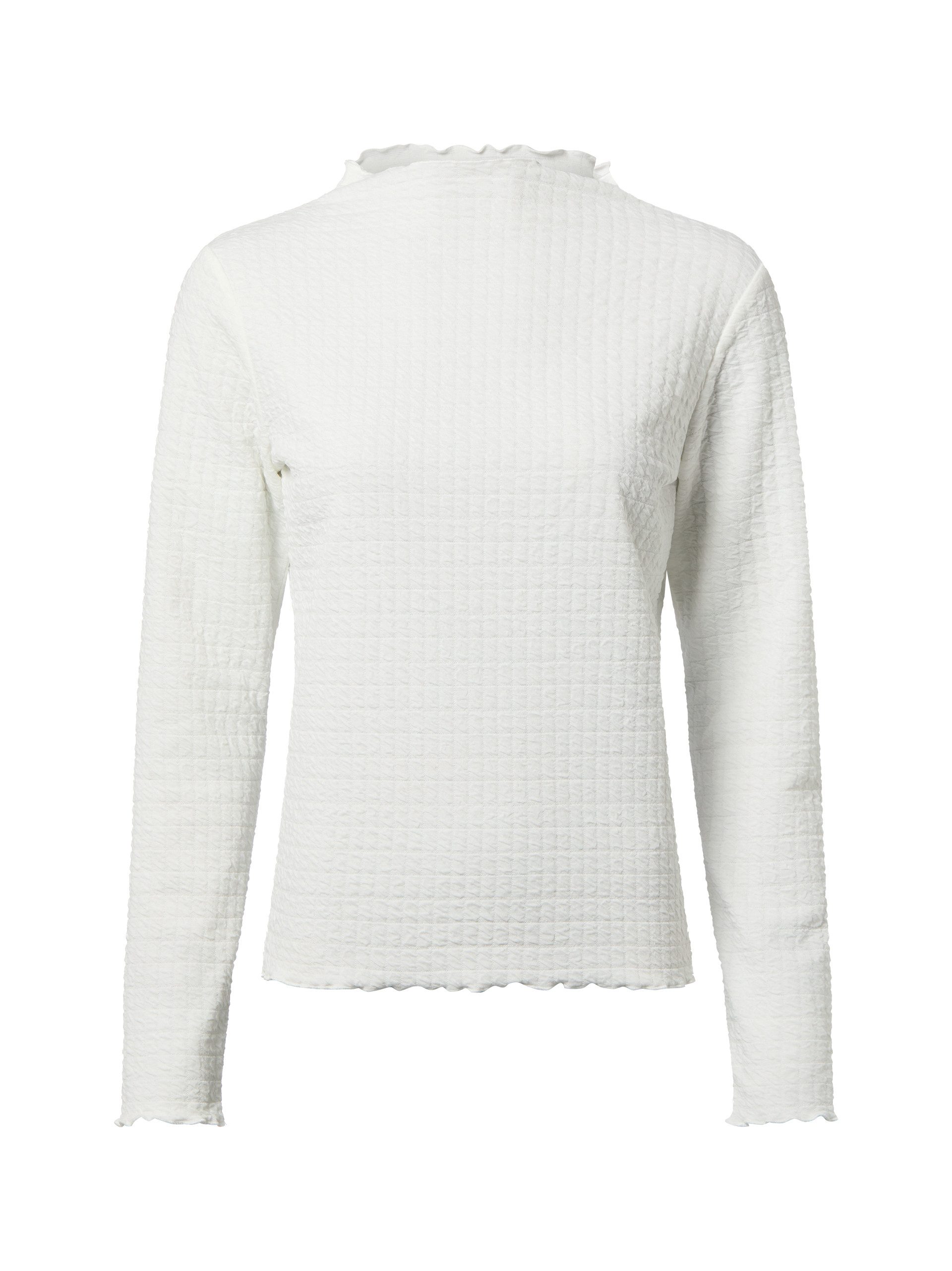 Longsleeve SIRKEN Slim strukturiert mit Kurbelkanten