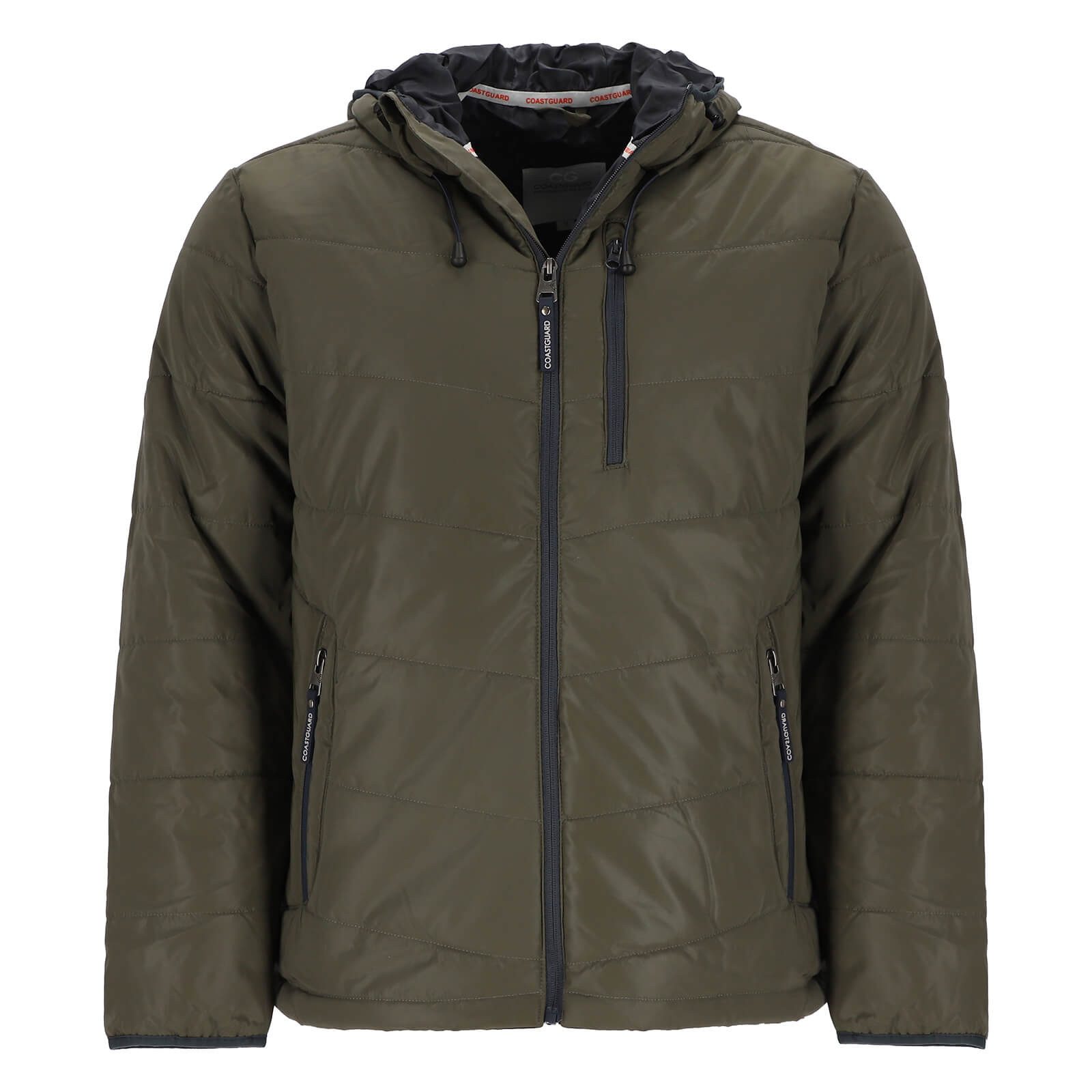 Coastguard Winterjacke Herren Jacke mit angeschnittener Kapuze - Reflektier günstig online kaufen