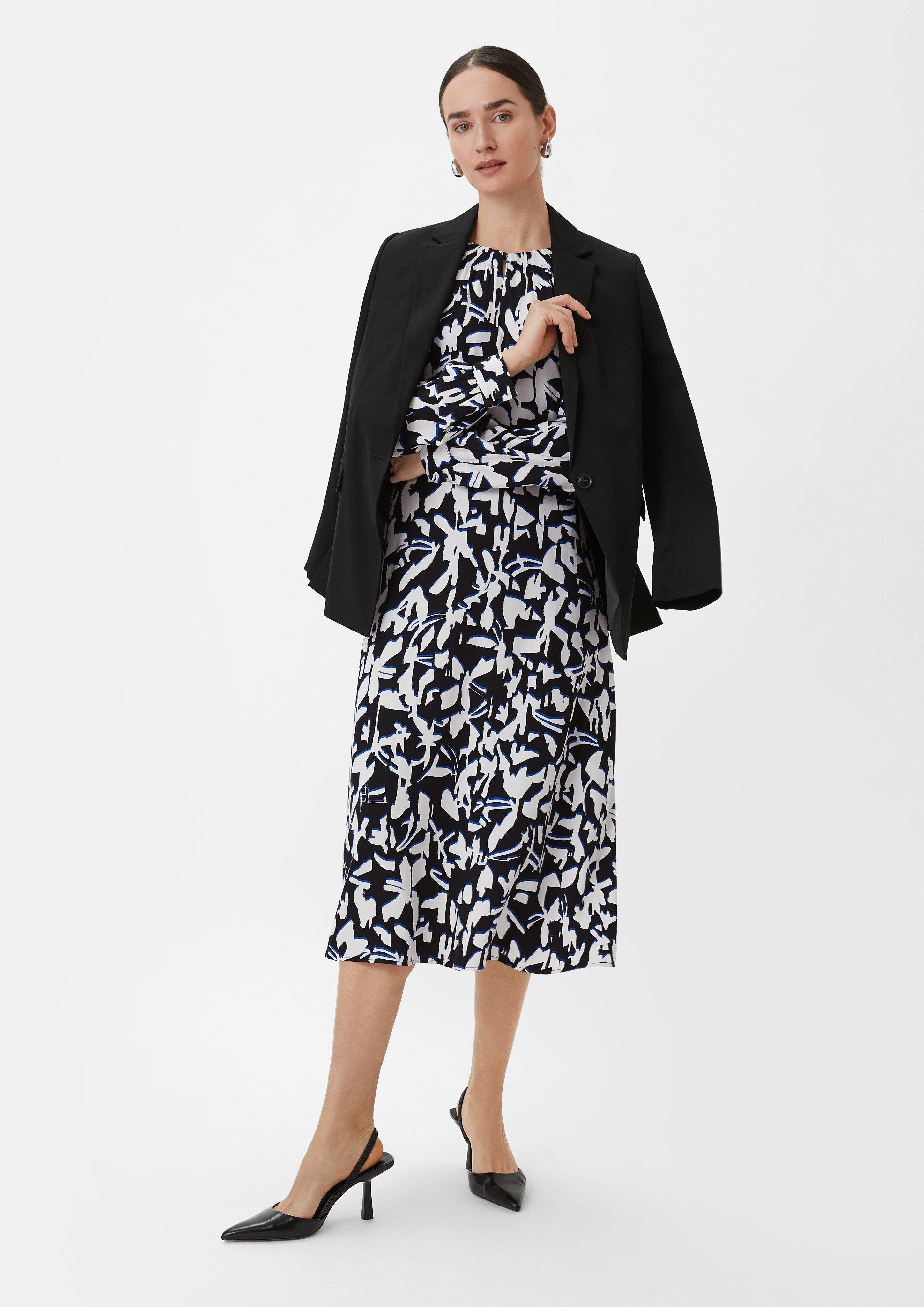 Maxikleid Fließendes Maxikleid mit All-over-Print