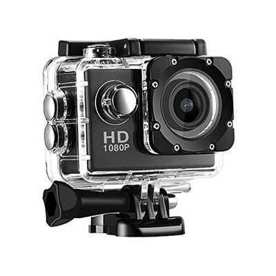 GelldG »1080p 12MP Action Kamera Full HD 2,0 Zoll Bildschirm 30m/98 Fuß wasserdichte Sports Kamera für Fahrrad Motorrad Tauchen Schwimmen usw.« Kompaktkamera