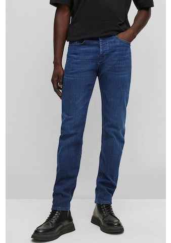 BOSS ORANGE Regular-fit-Jeans Taber BC-P-1 mit Leder-Badge