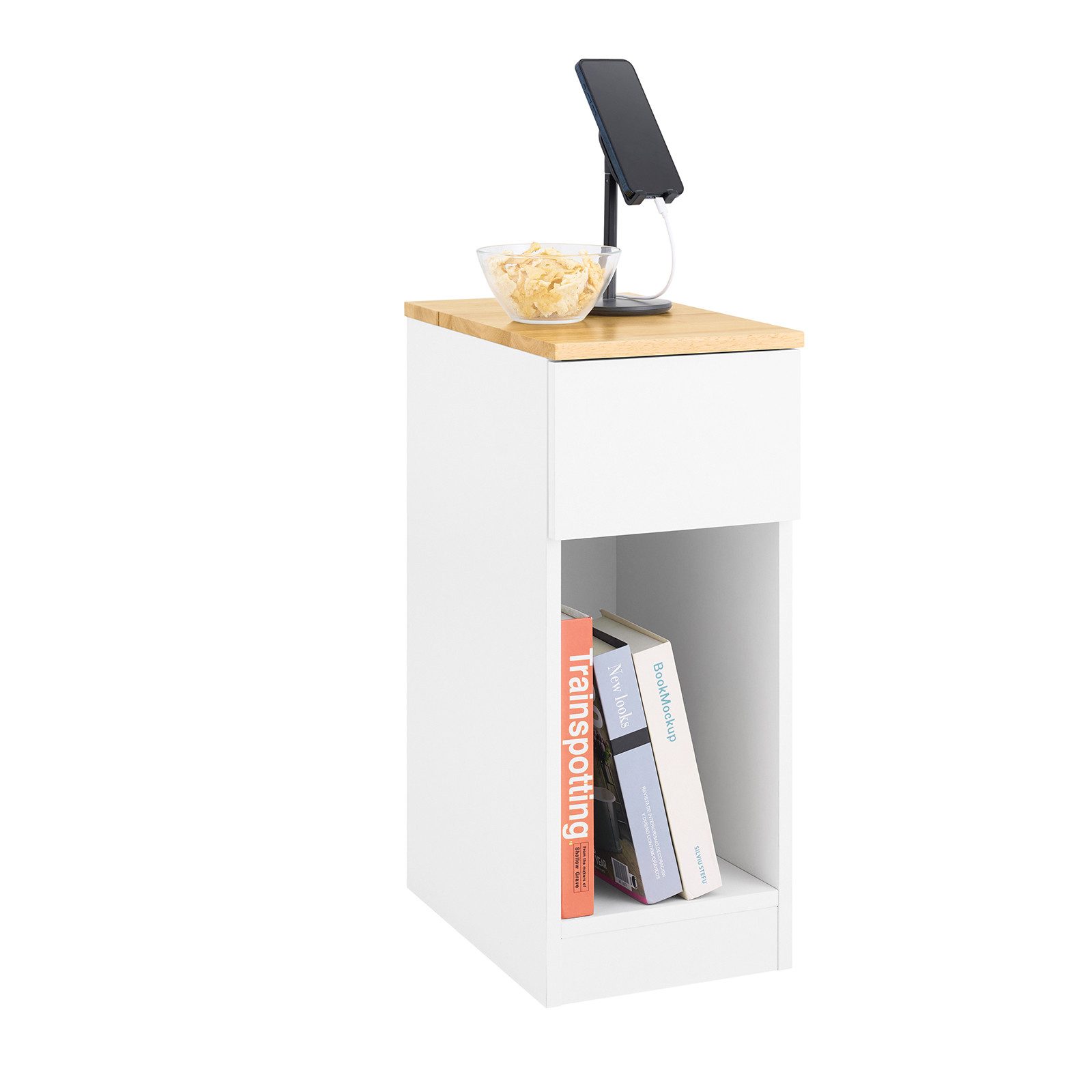 SoBuy Nachttisch FBT111-II, Beistelltisch Nachttisch mit günstig online kaufen