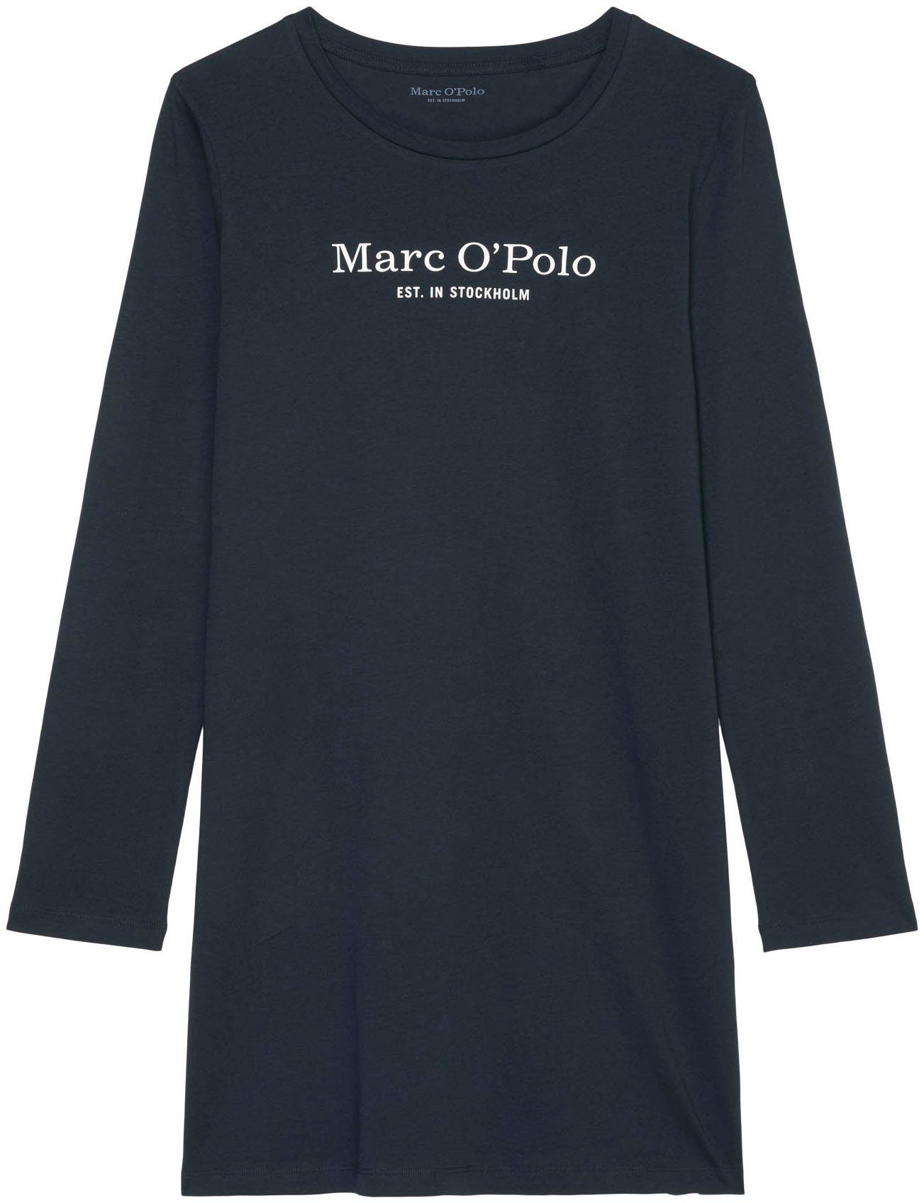 Marc O'Polo Nachthemd Mix & Match Cotton mit kleinem Logomotiv auf der Brus günstig online kaufen