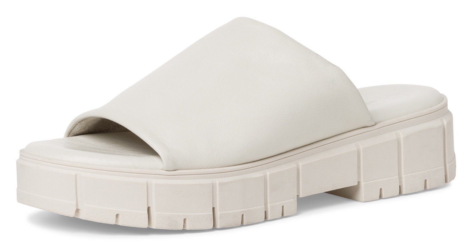 Tamaris Pantolette, Plateau, Sommerschuh, Schlappen im monochromen Look günstig online kaufen