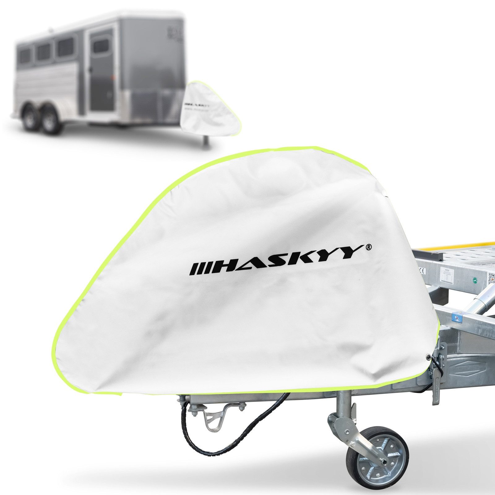 HASKYY Anhängerkupplung Deichselhaube Deichselabdeckung Wohnwagen Anhänger Caravan XXL