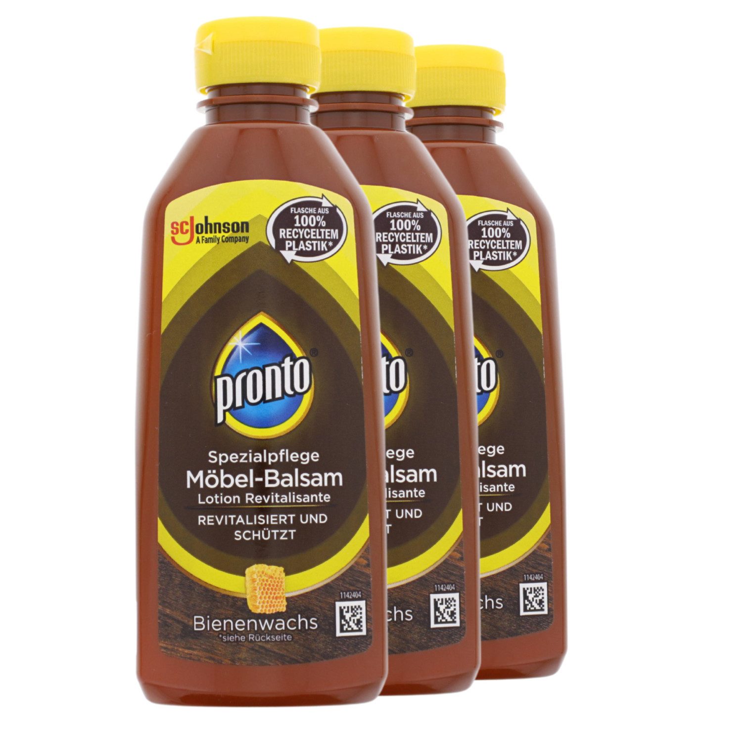 Pronto 3 x Pronto Spezialpflege Möbel Balsam mit Bienenwachs je 200 ml Revita Засіб для чищення кухні