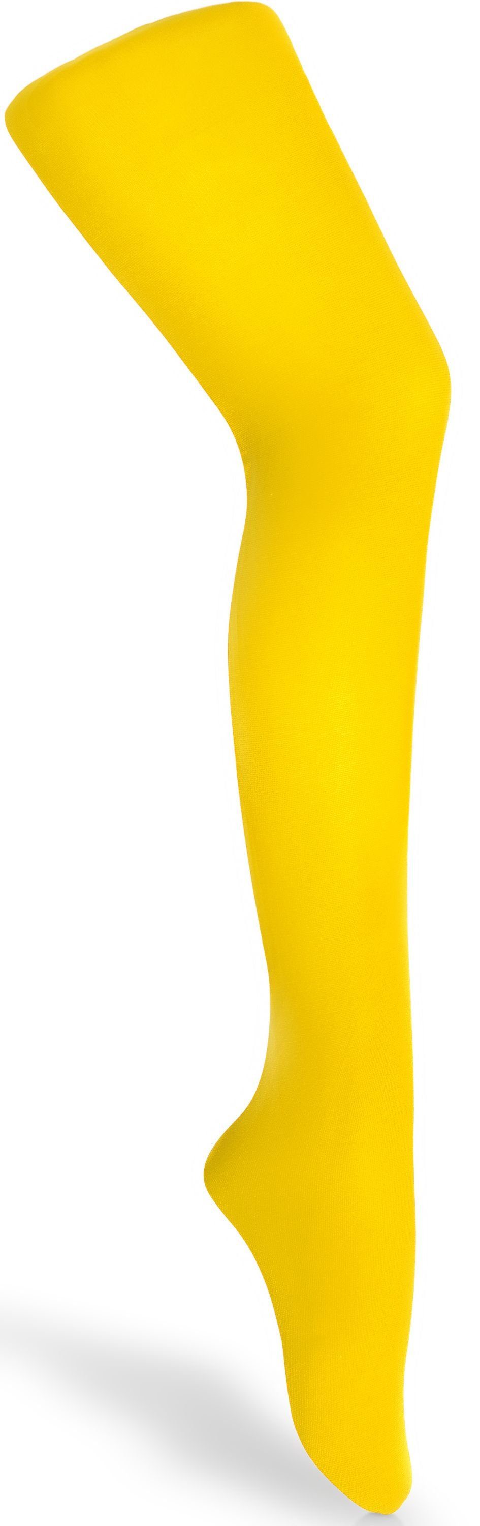 Merry Style Strumpfhose Kinder Strumpfhose für Mädchen Microfaser 60 DEN 60 DEN (1 St) Gelb