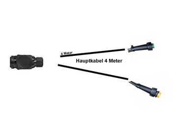 Anhänger-Rückleuchte Kabelbaum - Kabelsatz, 13polig, 2x 4 Meter, 2x Bajonettverbinder