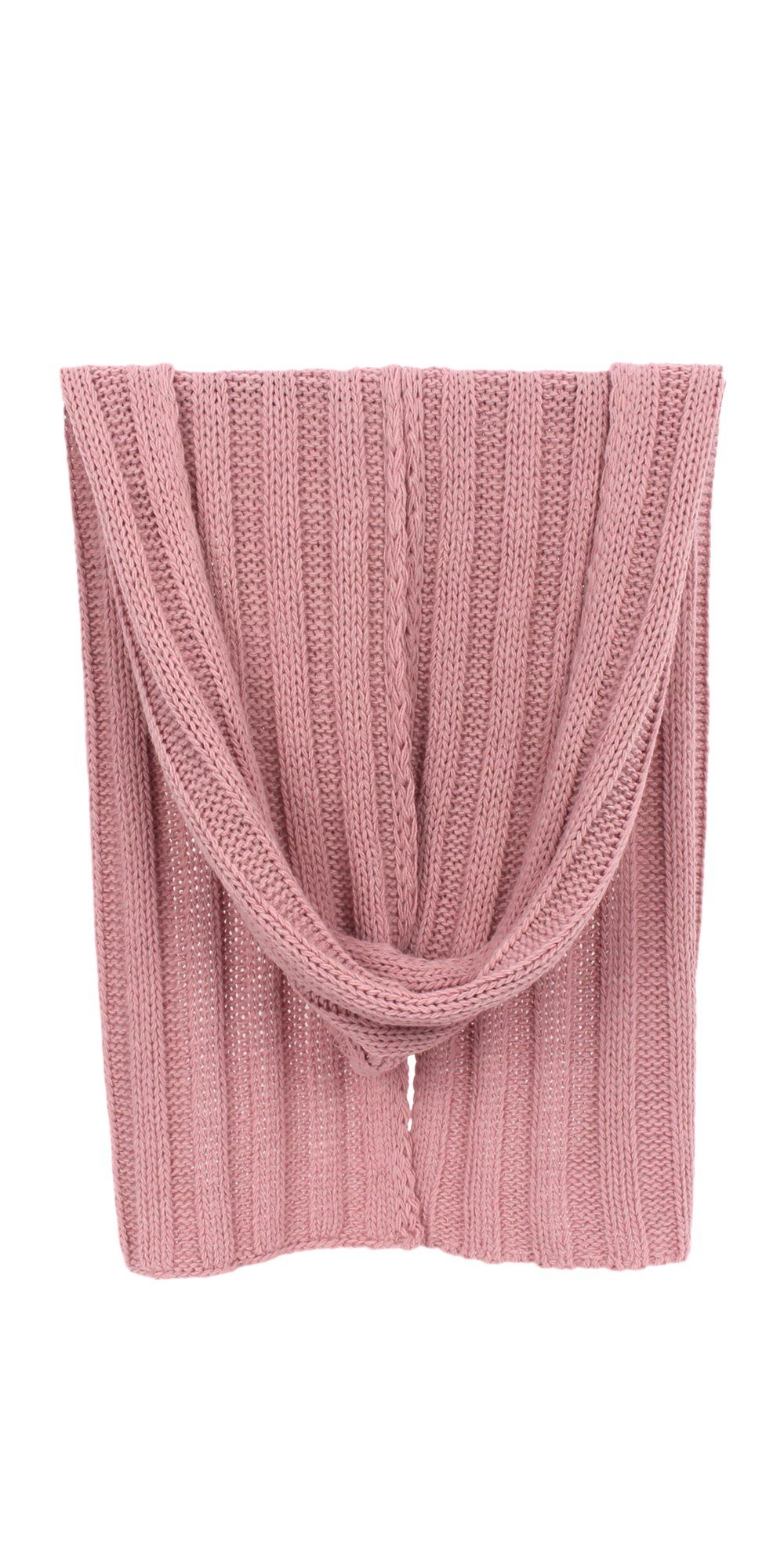ZEBRO Strickschal Basic-Ripp 3/3, mit hohem Wollanteil