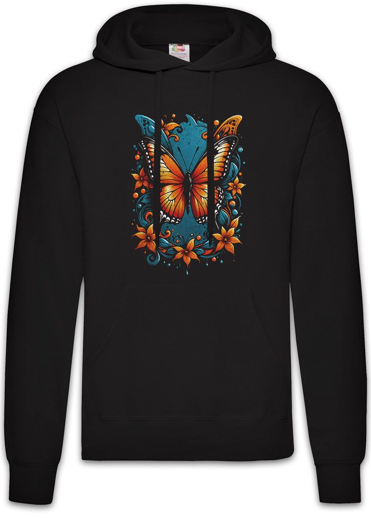 Hoodie Butterfly Herren Hoodie Schmetterling Tattoo Art Girl Pin Up Burlesque