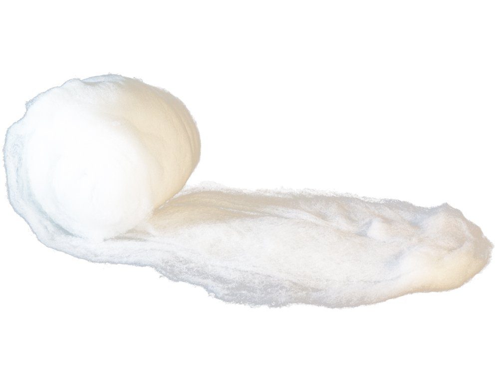 Krippen-Zubehör Deko Schneewatte 100g 68261, Weiß - Zubehör Weihnachtskrippe