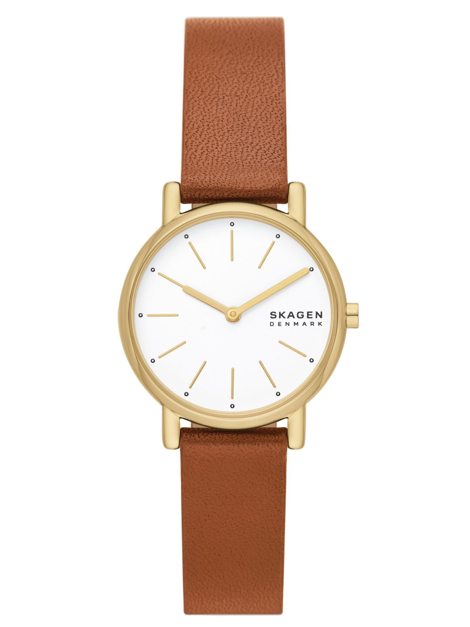 SKAGEN Quarzuhr SKW3121 SKW3121, Skagen SKW3121 Uhr Damenuhr Lederarmband braun