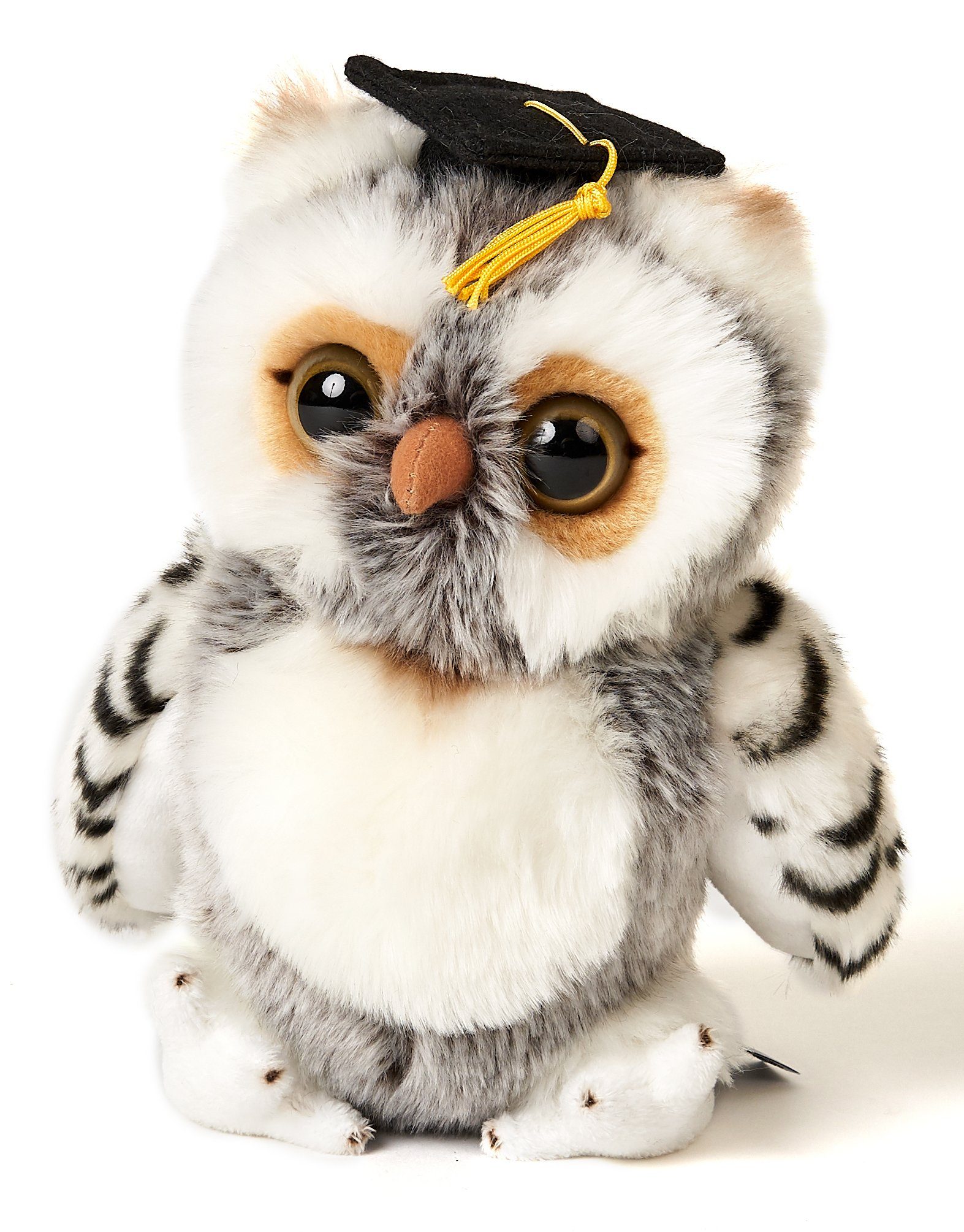 Uni-Toys Kuscheltier »Eule mit Doktorhut - verschiedene Farben (beige oder  grau) - 22 cm (Höhe) - Plüsch-Vogel - Plüschtier« online kaufen | OTTO