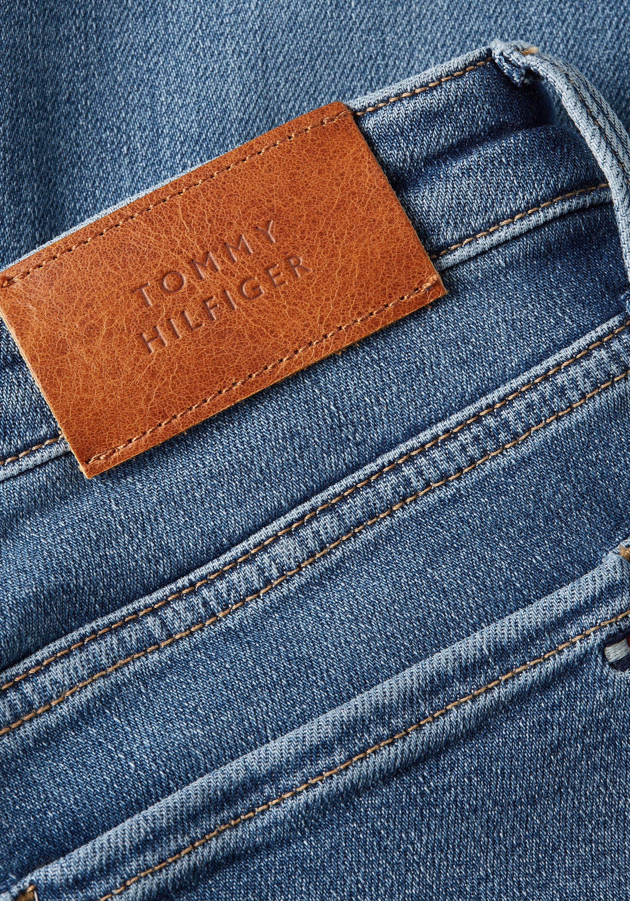 Tommy Mel FLEX RW Logo-Badge SKINNY COMO Hilfiger mit Hilfiger TH Skinny-fit-Jeans Tommy GYA