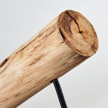 hofstein Hängeleuchte »Aprica« Hängelampe aus Metall/Holz in Schwarz/Braun, ohne Leuchtmittel, 4xE27, moderne