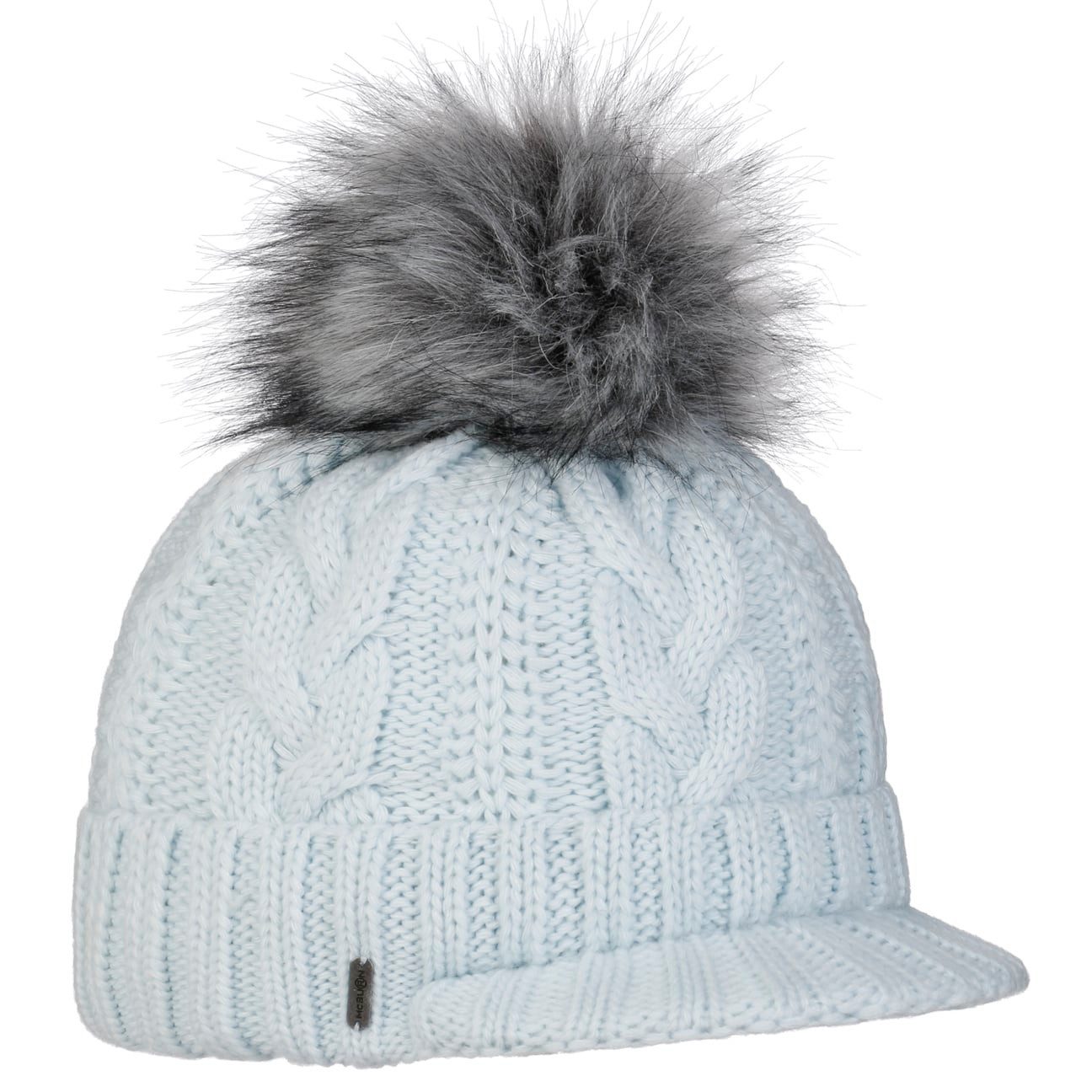 McBurn Bommelmütze (1-St) Beanie mit Schirm, Made in Italy günstig online kaufen